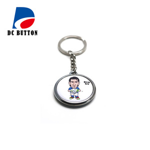 Le matériel simple face plaqué de porte-clés peut être transformé en produits finis 25,32,37mm - Product Image 4