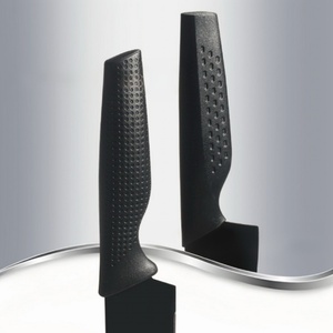 Ensemble de couteaux en acier inoxydable, ensemble de couteaux de cuisine, ciseaux de cuisine multifonctions, ensemble de couteaux de chef avec support en plastique - Product Image 4