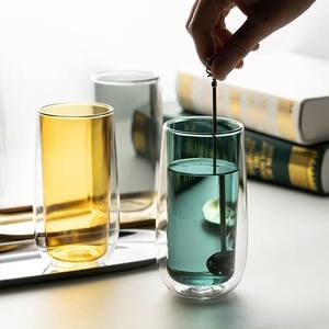 Tazas de café y té al por mayor resistentes a altas temperaturas, de doble vidrio transparente, para el hogar y el uso diario. - Product Image 4