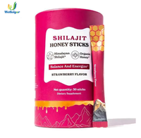 Sachet de miel pur de Shilajit de l'Himalaya avec safran et Shatavari pour l'énergie naturelle, le soutien immunitaire et le bien-être (sirop)