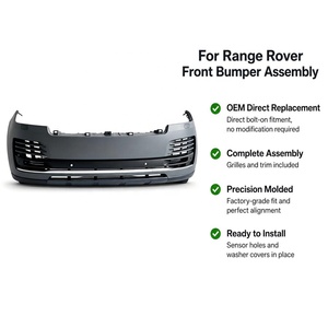 Para Land <span class=keywords><strong>Rover</strong></span> <span class=keywords><strong>Range</strong></span> <span class=keywords><strong>Rover</strong></span> Vogue L405 2018-2022, Conjunto de Parachoques Delantero Estilo <span class=keywords><strong>Autobiography</strong></span>, LR098664, Sin Pintar, Acabado en Imprimación Gris - Product Image 2