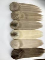 Prix de gros : Topper en dentelle HD pour femme, livraison rapide, durable, cheveux humains de 16 pouces, haute qualité, densité 130%, diverses couleurs