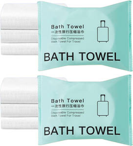 Toalla de baño comprimida desechable gruesa Toalla de baño comprimida de viaje para salón de hotel Spa Toalla de baño empaquetada individualmente - Product Image 4