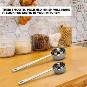 Großhandel Benutzerdefiniertes Logo 15ml 30ml Edelstahl Messlöffel Kaffeebohnen-Schöpflöffel - Product Image 6