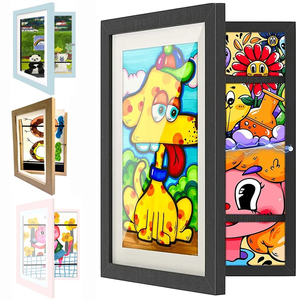 ChildrenDrawing <b>Frame</b> Woodenposter <b>Frame</b> for <b>Walls</b> Children's Art FrameChangeable Kids PicturesDisplay <b>Frames</b> Home Decor - Product Image 1