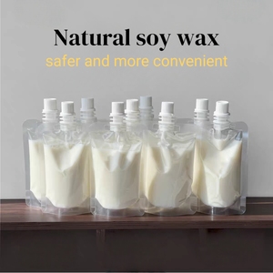 Cire de soja biologique écologique en gros, 100 ml, recharge de cire de soja pour bougies aromatiques, disponible pour la <span class=keywords><strong>fabrication</strong></span> de bougies DIY - Product Image 1