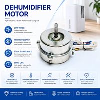 Moteur de ventilateur de déshumidificateur asynchrone à faible bruit, monophasé, 10W, 220V, 1450 tr/min, étanche, efficacité IE3