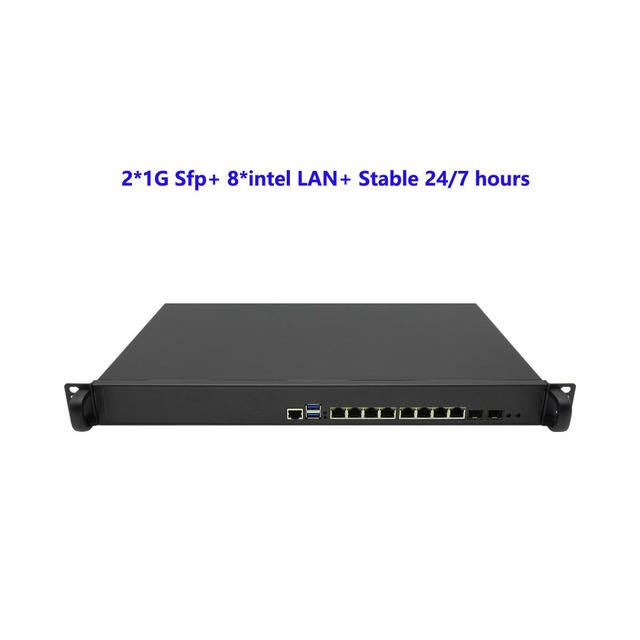 1U Rackmount Firewall Server 2nd 3th 8 Port Intel Gigabit LAN Network Security Appliance Support PfSense OPNsense