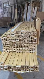 Plinthe en chêne brut sur mesure pour l'usine, accessoires de revêtement de sol, design mural intérieur, matériau en bois massif - Product Image 3