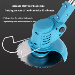 21V <span class=keywords><strong>batterie</strong></span> au Lithium débroussailleuse tondeuse à gazon Machine de découpe d'herbe DIY Portable sans fil jardin électrique - Product Image 3