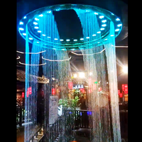 Fontaine musicale laser numérique d'extérieur DEWY DW_5M de haute qualité en acier inoxydable avec garantie de 2 ans pour aménagement paysager de place publique