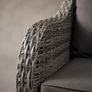 Ensemble <span class=keywords><strong>de</strong></span> <span class=keywords><strong>salon</strong></span> d'extérieur en rotin PE résistant aux UV, 5 pièces, meubles <span class=keywords><strong>de</strong></span> patio en osier avec ottoman et <span class=keywords><strong>table</strong></span> d'appoint - Product Image 2