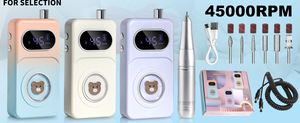 High-Speed 45000 RPM Electric Rechargeable Nail Machine Low Noise Cordless Desktop Portable Manicure <b>E</b>-<b>File</b> Polishing Tool - Product Image 6