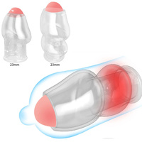 Ensemble de 2 anneaux péniens en silicone TPE avec fonction de retardement de l'éjaculation et extenseur de gland