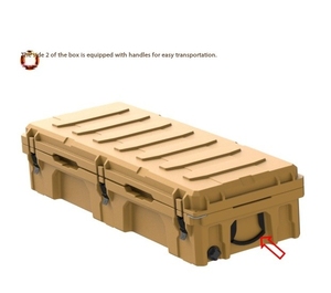 Caja de Almacenamiento para Techo de Auto DF 74L 75L 80L 100L 90L de Gran Capacidad, Fabricada en Rotomoldeado de Polietileno, para Utensilios de Cocina - Product Image 6