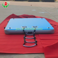 Plateforme flottante gonflable en PVC personnalisée, île, quai, yacht, tapis d'air, ponton, bain de soleil, quai flottant, UV