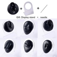 Gaby Factory Stents Simulation Silicone Multicolore 7.8x6cm pour Oreille, Nez, Lèvre, Nombril, Vente en Gros de Bijoux de Piercing, Étuis et Présentoirs