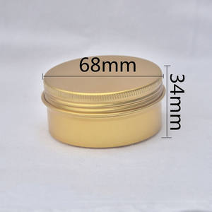 Barattolo di alluminio da 80ml, 80g rosa argento oro bianco nero oro rosa contenitore per tè in alluminio contenitore per cera per capelli - Product Image 3