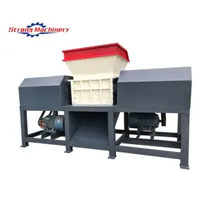 Double shaft metal iron scrap automatic shredder machine price saudi arabia use for sale