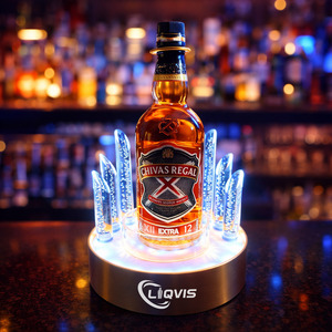 LiqVis Soporte Luminoso Acrílico Multicolor para Botellas, Iluminación Deslumbrante para Locales de Baile, Soporte LED para Botellas de <span class=keywords><strong>Licor</strong></span>, Glorificador de Botellas de Vino para Fiestas en Casa - Product Image 4