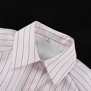 <span class=keywords><strong>Camicia</strong></span> a Righe Rosa in Poliestere <span class=keywords><strong>con</strong></span> Bottoni a Clessidra, Maniche Lunghe, Abbigliamento da Ufficio Primaverile per Donne, Camicie Personalizzate <span class=keywords><strong>con</strong></span> <span class=keywords><strong>Cravatta</strong></span> - Product Image 6