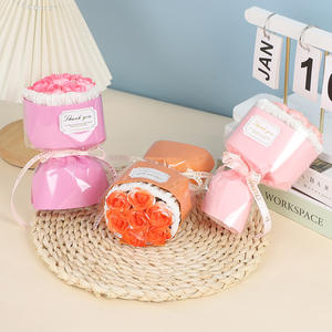 Regalo del Día de la madre Mini estilo 7 Jabón de rosas tamaño pulgar Flor <span class=keywords><strong>eterna</strong></span> Ramo pequeño de Navidad - Product Image 2