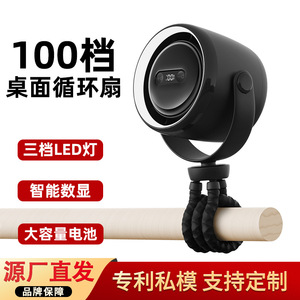 Ventilateur Octopus pour bébé, aromathérapie, 3 vitesses, veilleuse silencieuse, mini ventilateur USB pour poussette - Product Image 2