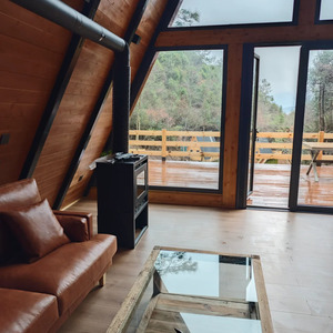 Structure en acier triangulaire, maison <span class=keywords><strong>d</strong></span>'hôtes de luxe à 2 chambres, hôtel modulaire préfabriqué, villa, ferme, maison triangulaire - Product Image 5