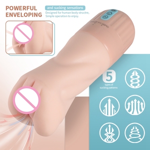 XISE Künstliche Vagina mit Saugen & Vibration Masturbation Sexspielzeug für männliche <span class=keywords><strong>Pussy</strong></span> Stroker automatische Mastur bator für Männer