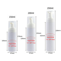 250Ml 200Ml Blanc Transparent Mousse Pompe Eau Savonneuse Bouteilles En Plastique Mousse Pompe Bouteille Pour Soins De La Peau Emballage