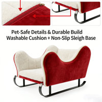 Mobilier pour animaux de compagnie de luxe moderne, éco-responsable et durable, en forme de canapé, en bois massif, imperméable, résistant aux morsures et durable pour l'intérieur