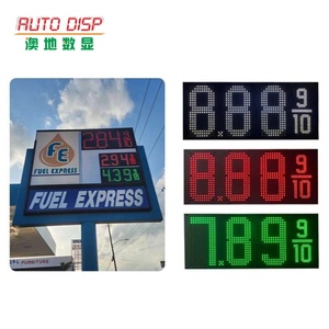 Étiquette de prix numérique extérieure, affichage numérique du prix de l'essence, panneau LED pour le prix de l'essence, pour station-service portable - Product Image 3