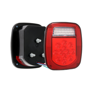 Feux arrière à <span class=keywords><strong>39</strong></span> LED rouges et blancs, double couleur, feux de freinage, feux de recul, clignotants pour Jeep Wrangler TJ CJ 76-06 - Product Image 6
