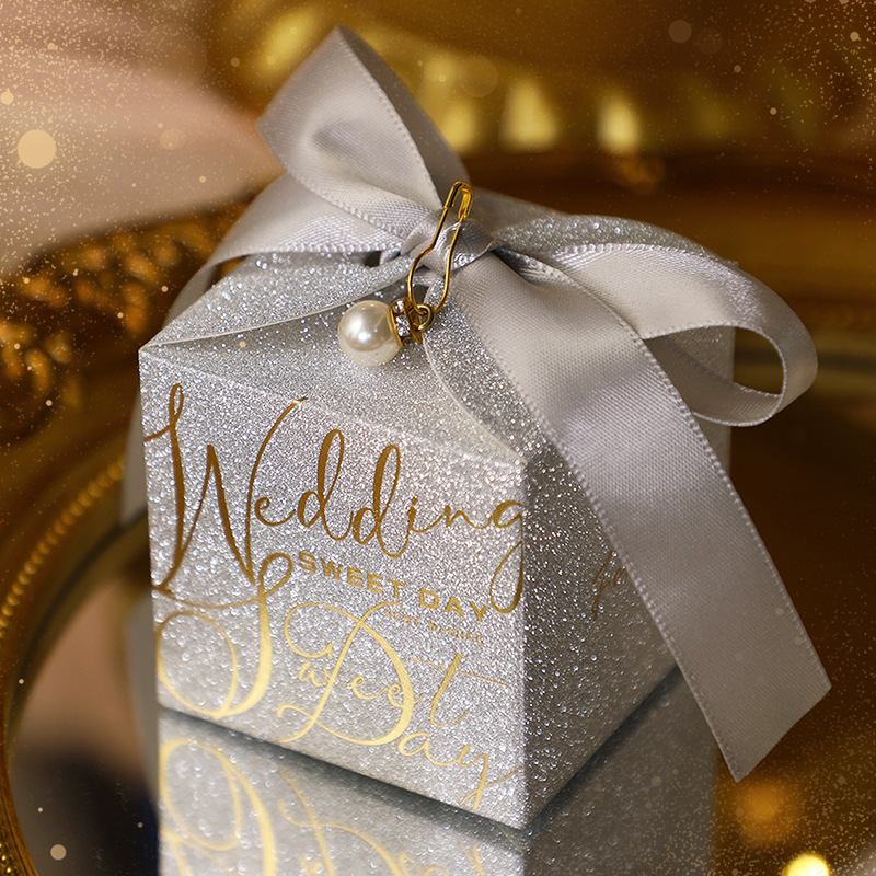 Argento+nastro argento+perla