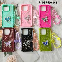 Funda de TPU de Color Sólido con Diseño de Dibujos Animados, Protección Anticaídas en las Cuatro Esquinas, con Adornos de Diamantes de Imitación, Compatible con POP8, Superventas