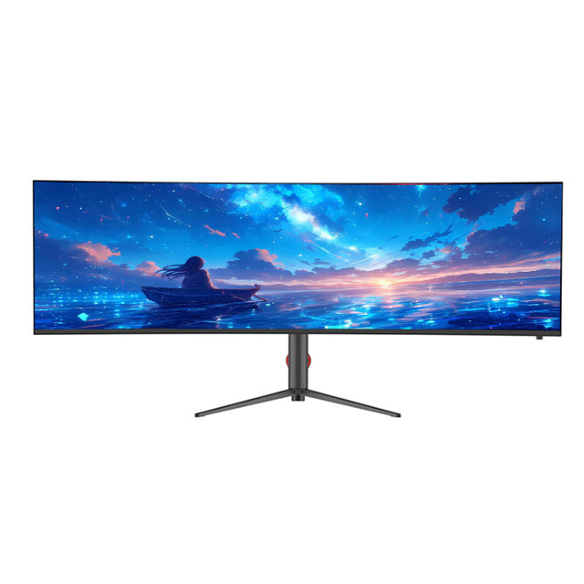 49-Inch 5K 165Hz Ultra-Wide Curved 1440P Display LCD Computer Gaming Monitor with DP Interface for Gamer Use