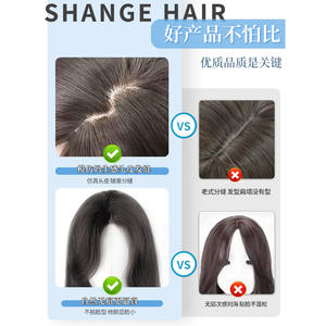 Peluca Larga y Lisa de Marca Nacional con Flequillo Lateral, Fibra Kanekalon, Línea de Cabello Natural Completa, Resistente a Altas Temperaturas - Product Image 5