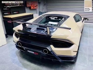 สปอยเลอร์หลังคาร์บอนฟอร์จแบบ P-Style สภาพใหม่ ชุดแต่งตัวถังรถยนต์สำหรับ Lamborghini Huracan LP580 LP610 - Product Image 3