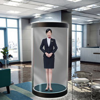 Affichage holographique cylindrique 3D interactif Ai HoloTube, boîte d'affichage holographique cylindrique pour la publicité à usage commercial