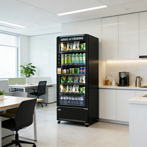 Máquina Expendedora Qingo con Sistema de Refrigeración de Bajo Consumo, Pantalla Táctil de Acero Inoxidable, Cumple con ADA, para Gimnasios, Hoteles, Escuelas y Hospitales - Product Image 1