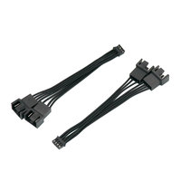Angitu 24awg Carte mère PH2.0 4Pin à 1x 2x CPU Fan PWM Adapter Mini 4Pin Graphics Cards Fan Cable-10cm