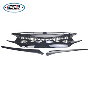 Grille avant en plastique noir brillant Cool Design pour <span class=keywords><strong>Civic</strong></span> Grill 2016-2018 - Product Image 3