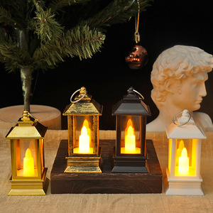 Vintage Mini Pony LED elektronik mum lamba yaratıcı ev dekorasyon noel paskalya ramazan için plastik yapılmış - Product Image 1