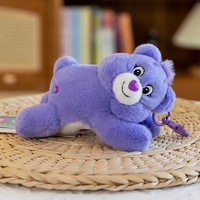 Boneka Beruang Hati Lucu Gaya Berbaring, Gantungan Ransel Anak Perempuan, Gantungan Kunci Beruang Pelangi, Hadiah Promosi Grosir