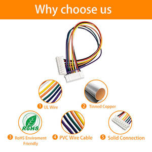 ขั้วต่อ JST PH 2.0 มม. 8 พิน แบบตัวผู้และตัวเมีย พร้อมสายไฟ 26AWG ชุดสายไฟประกอบ - Product Image 5