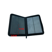 Álbum Toploader para Tarjetas Deportivas y de Juego, Colección de Tarjetas, Carpeta con 4 Bolsillos para Tarjetas Coleccionables