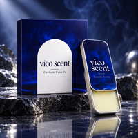 Baume parfumé à marque privée, motif marbre cobalt, format poche, avec étui coulissant et emballage de vente au détail, pour marques en démarrage, direct usine