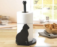 Moderno Soporte de Papel Toalla de Bronce Envejecido con Diseño de Perro Salchicha para Cocina o Baño, Tamaños Personalizables