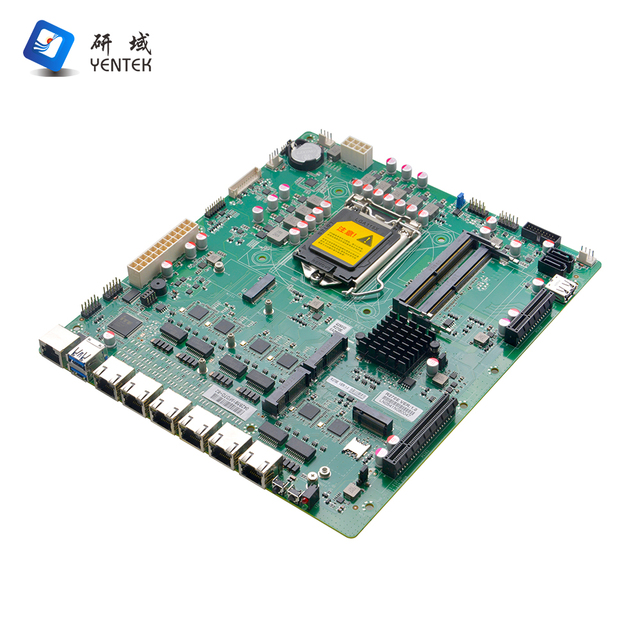 Industrial Motherboard Intel LGA1151 6th-9th Gen 6 GbE LAN 2 BYPASS Q250 DDR4 64GB PCIe X8 Firewall Pfsense Appliances