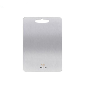 OEM Bloc à découper personnalisé de qualité alimentaire en métal et acier inoxydable pour la cuisine Planche à découper en titane pour <span class=keywords><strong>viande</strong></span>, fruits et légumes - Product Image 6
